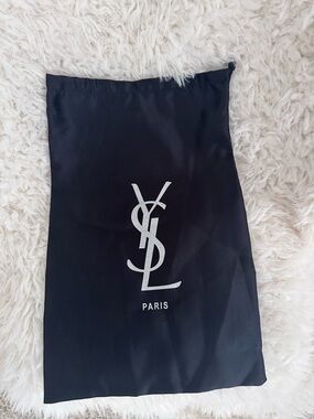YSL Shoe Dust  Bag. One only. A Pair of Sandals fit well. Satin